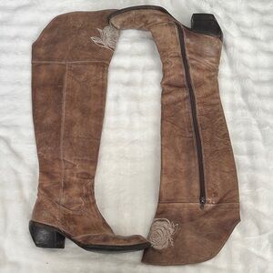 Mark Nason Tan Leather Over-the-Knee Boots 7 Vitage